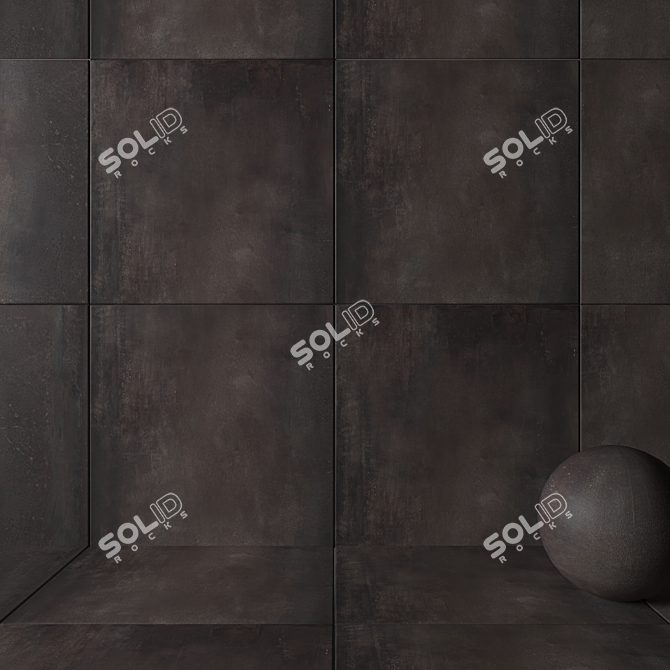 HD Multi-Texture Wall Tiles Set 3D model image 2
