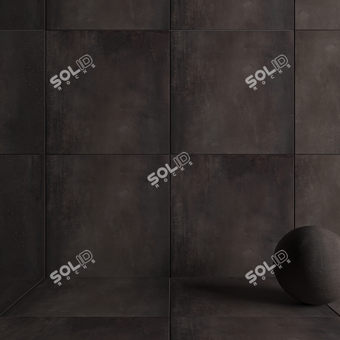 HD Multi-Texture Wall Tiles Set 3D model image 3