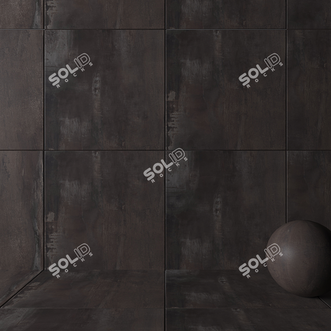 HD Multi-Texture Wall Tiles 3D model image 2