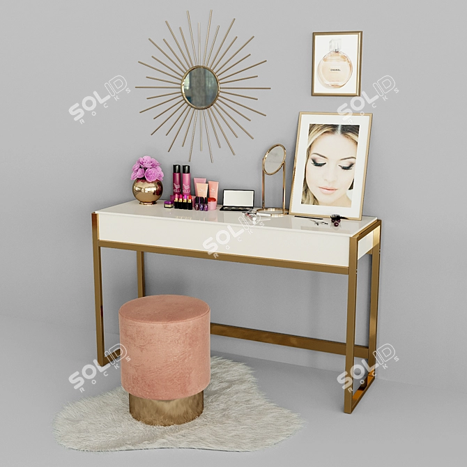 Modern Style Dressing Table 3D model image 1