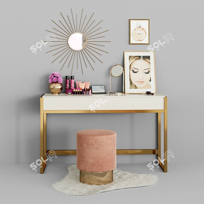 Modern Style Dressing Table 3D model image 2