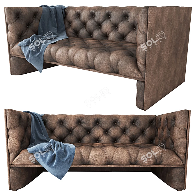 Elegant Edwards Sofa: Stylish, UV Mapped Design 3D model image 1