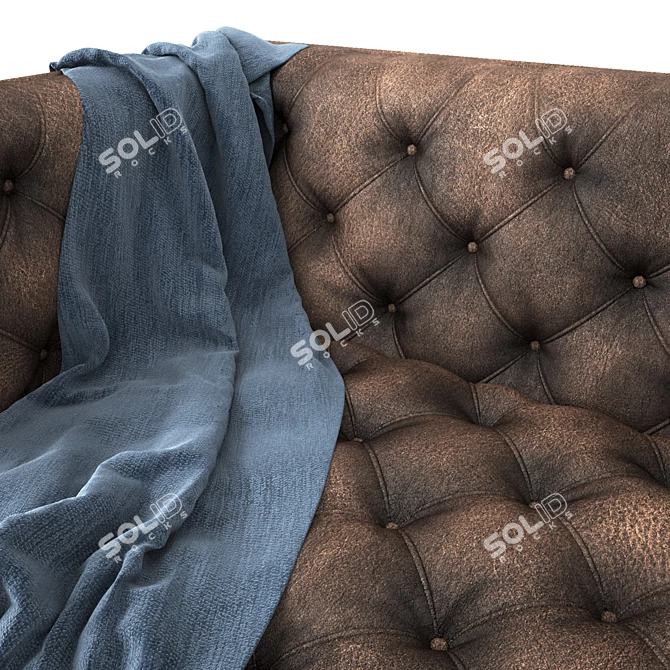 Elegant Edwards Sofa: Stylish, UV Mapped Design 3D model image 2