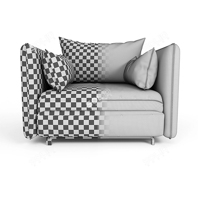 Modern 3Dmax Sofa Design 3D model image 2