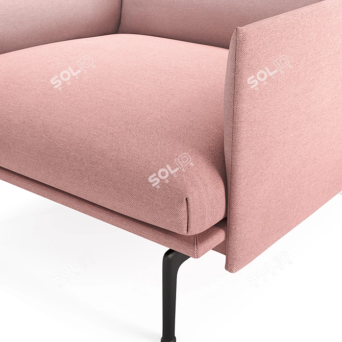 Muuto Outline Chair: Sleek and Sophisticated Seating 3D model image 2