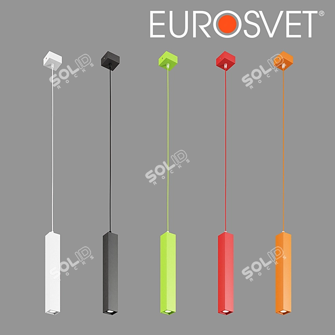 OM LED Pendant Lamp Eurosvet 50154/1 Cant - Sleek and Stylish Lighting Solution 3D model image 1