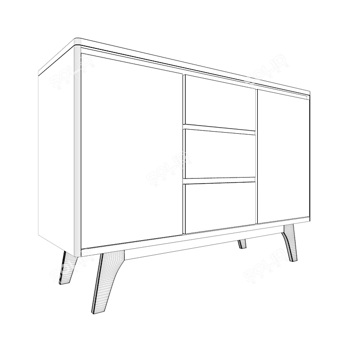 Modern TV Stand | PITTSBURGH 3D model image 3