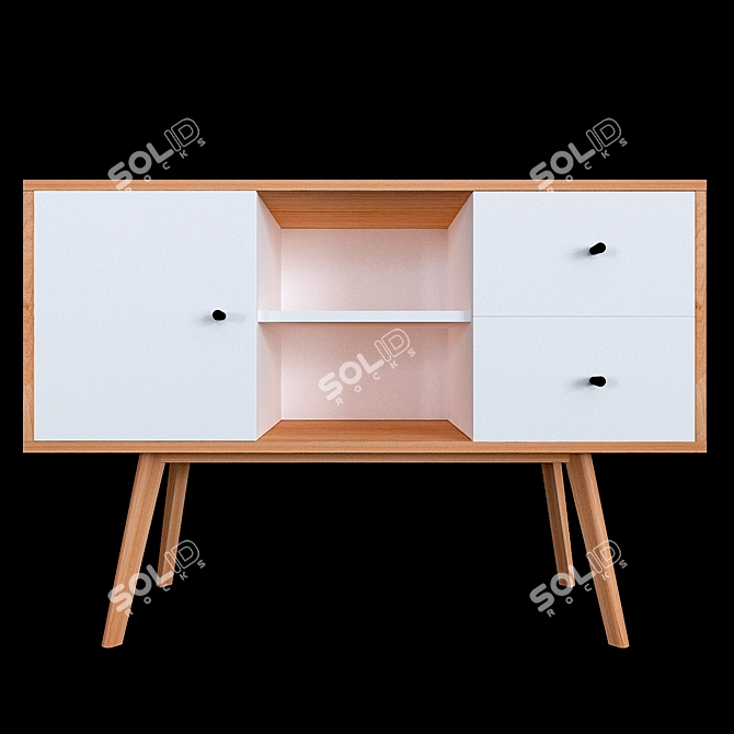 Modern TV Stand | Valdez 3D model image 1