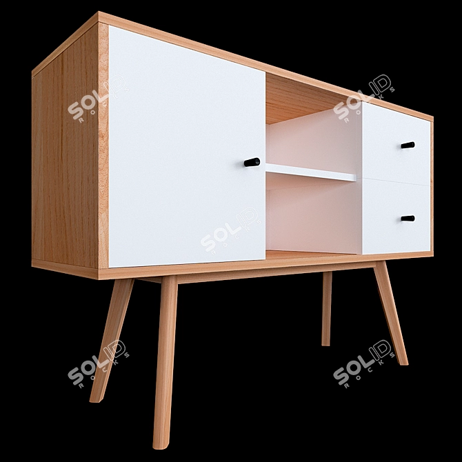 Modern TV Stand | Valdez 3D model image 2