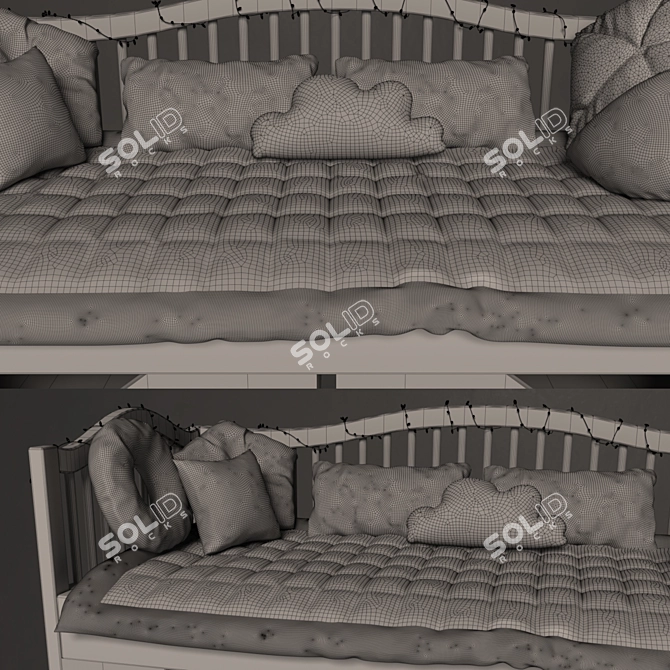 Harmony Children Bed 3D model image 2