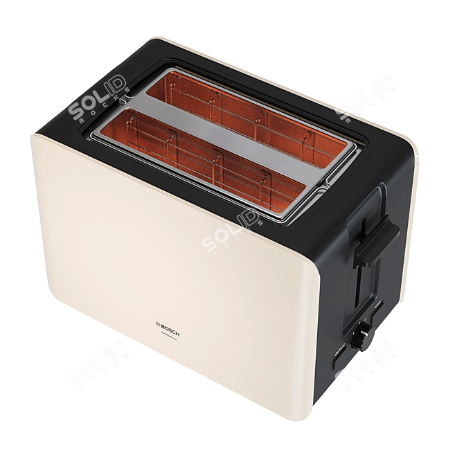 Bosch TAT6A117 Toaster: Powerful, Compact, and Stylish 3D model image 2