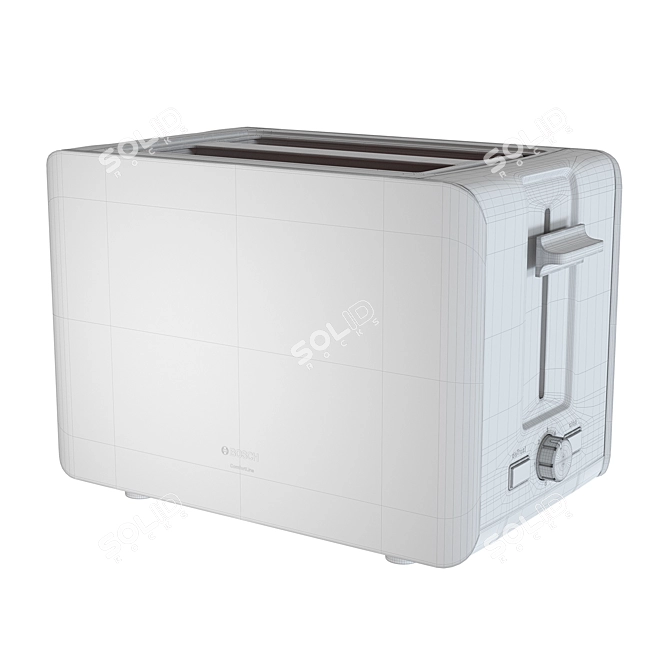 Bosch TAT6A117 Toaster: Powerful, Compact, and Stylish 3D model image 3