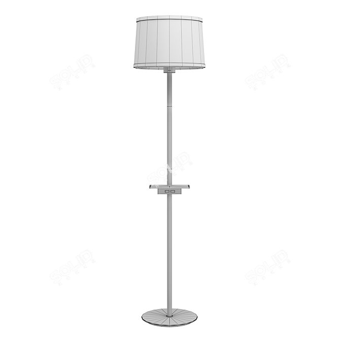 NORDICA2 Wooden Floor Lamp 3D model image 2