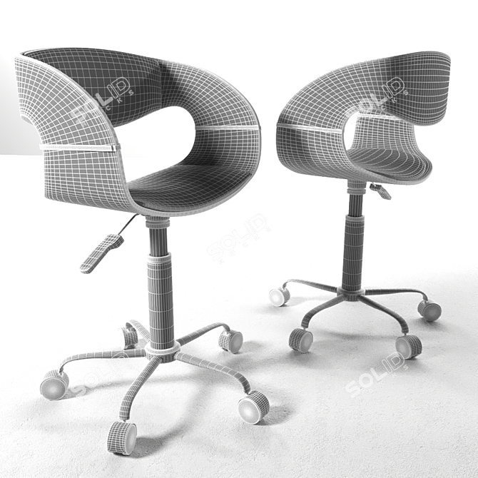 ErgoFlex Office Chair 3D model image 3