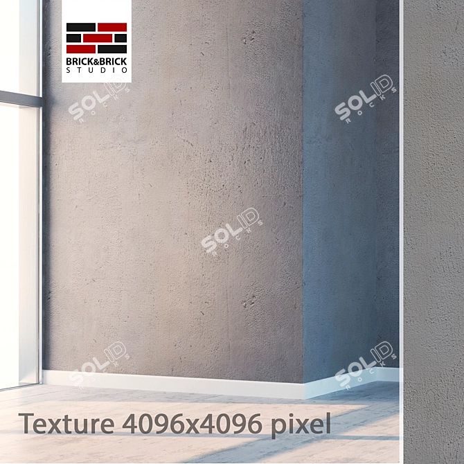Seamless Concrete Texture 3D model image 1