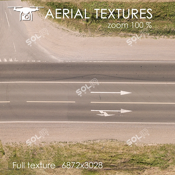 Aerial Road Texture 3D model image 2