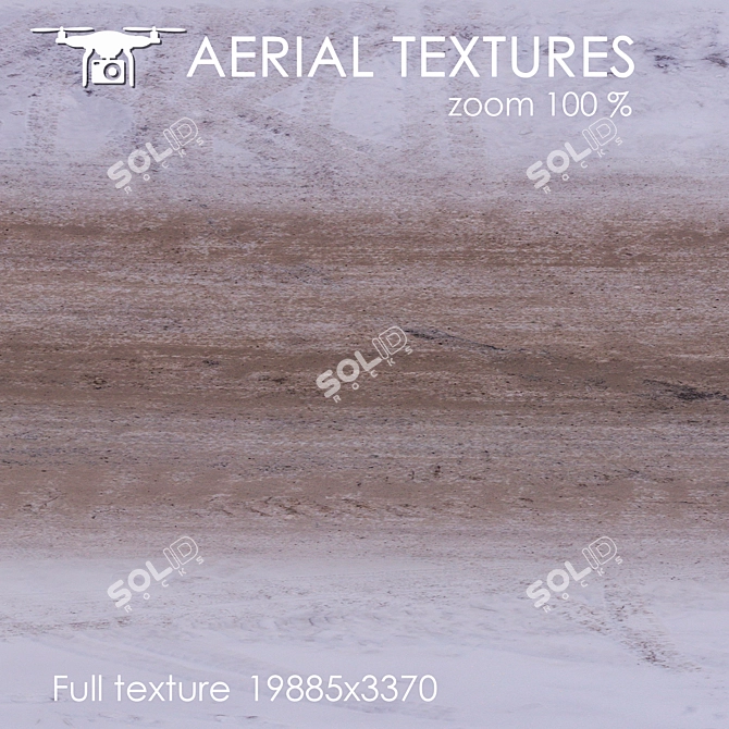 Title: Winter Road Aerial Texture 3D model image 3