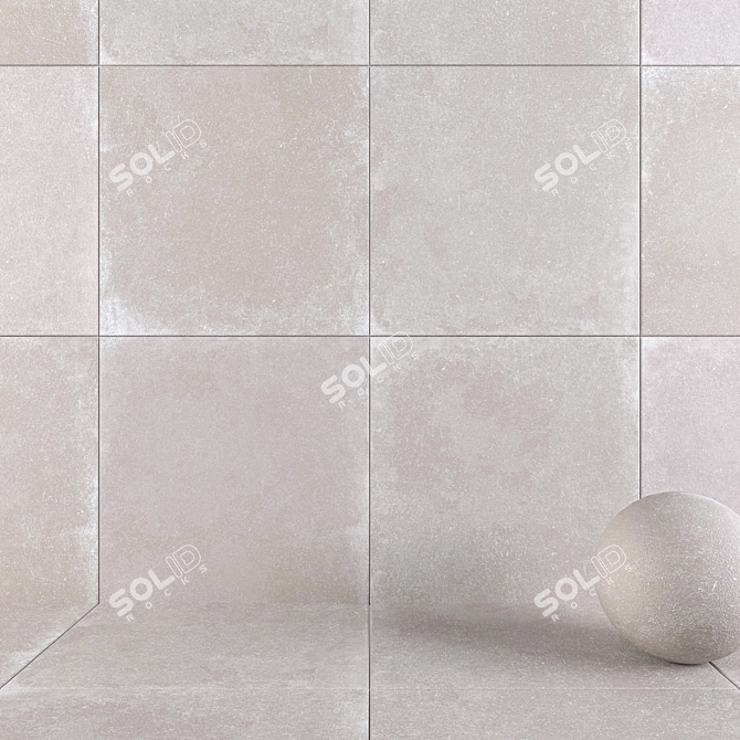 HD Multi-Texture Wall Tiles 3D model image 1