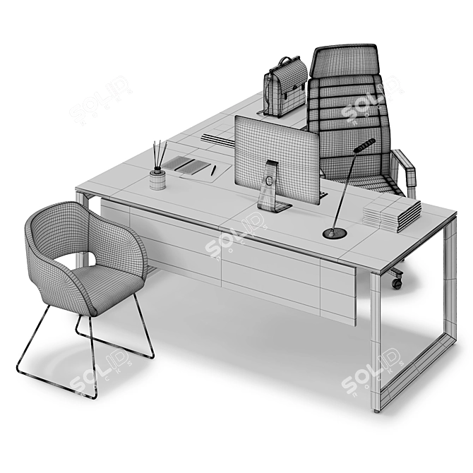 LAS 5th Element: Ultimate Office Workspace 3D model image 3