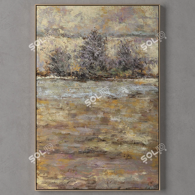 Metal Framed Painting Collection 3D model image 1