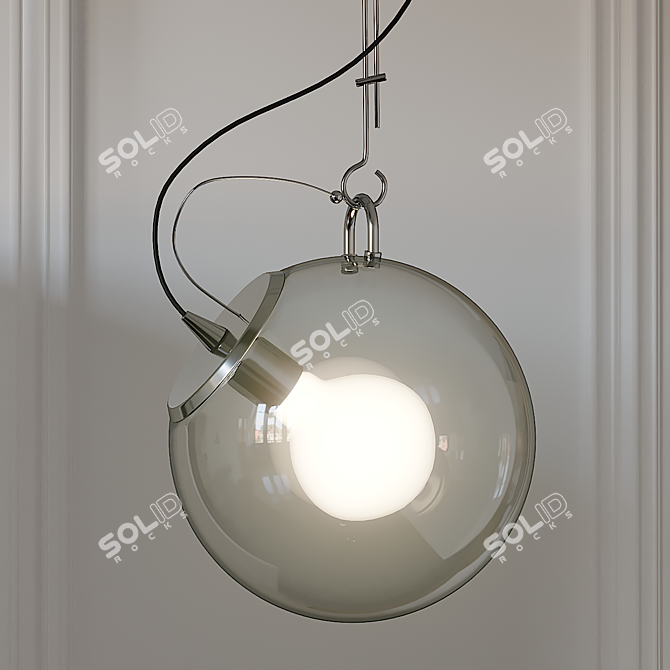 Nordic Glass Miconos Suspension Lamp 3D model image 1