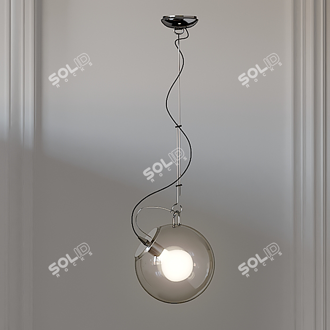 Nordic Glass Miconos Suspension Lamp 3D model image 2