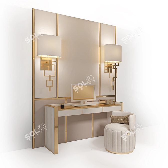 Fertini Casa Dressing Table Set 3D model image 1