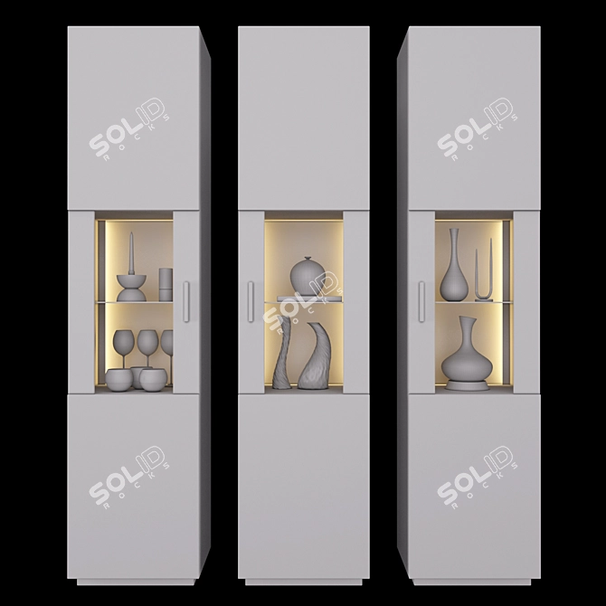 Versatile Archive Shelving Set 3D model image 3