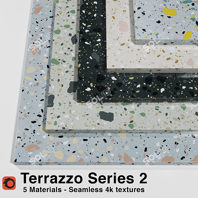 Terrazzo Texture Set (Corona Renderer) 3D model image 1