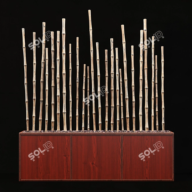 Bamboo Pebble Decor 3D model image 1