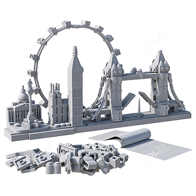 LEGO London Building Set 3D model image 3