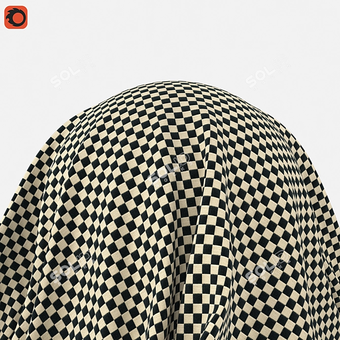 Vitra Checkered Fabric - High Quality Textures 3D model image 1