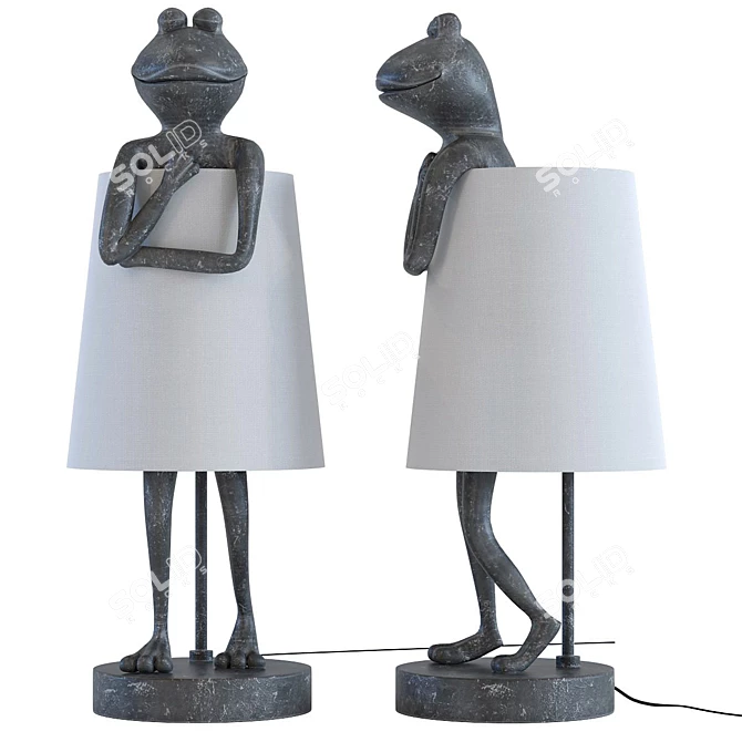 Froggy Charm Table Lamp 3D model image 1