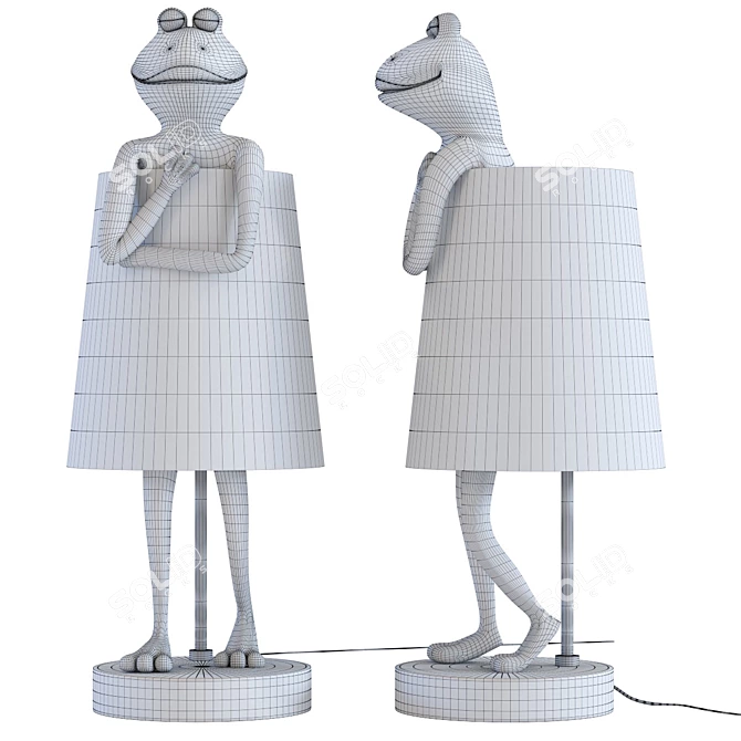 Froggy Charm Table Lamp 3D model image 2