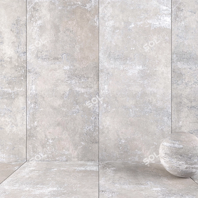 HD Multitexture Wall Tiles 3D model image 1