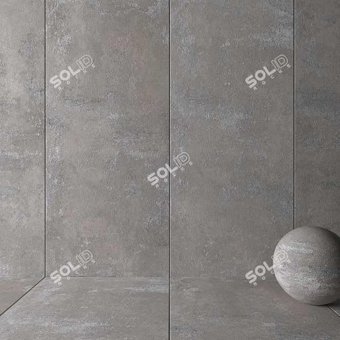 HD Multitexture Wall Tiles 3D model image 2