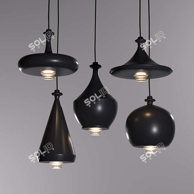 Lustrini: LED Suspension Light 3D model image 1