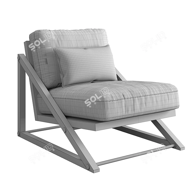RH Bavaro Chair: High-Quality 3D Model 3D model image 3