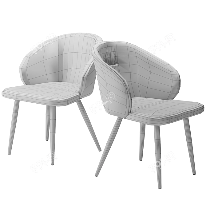 Hoff Slam & Glam Chair Set 3D model image 3