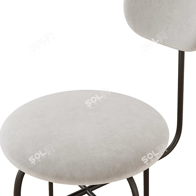 Sleek Afteroom Dining Chair 3D model image 2