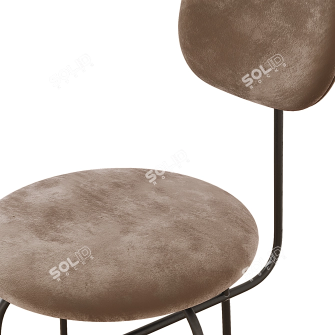 Sleek Afteroom Bar Chair 3D model image 2
