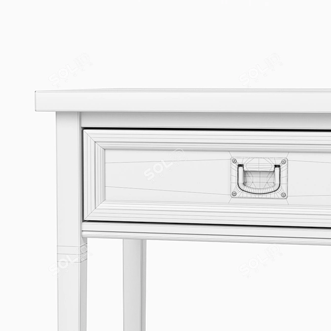 Oxford Nightstand: Stylish Bedside Table with Alternative Finish 3D model image 3