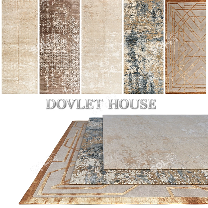 Dovlet House 5-Piece Carpets Set (Part 414) 3D model image 1