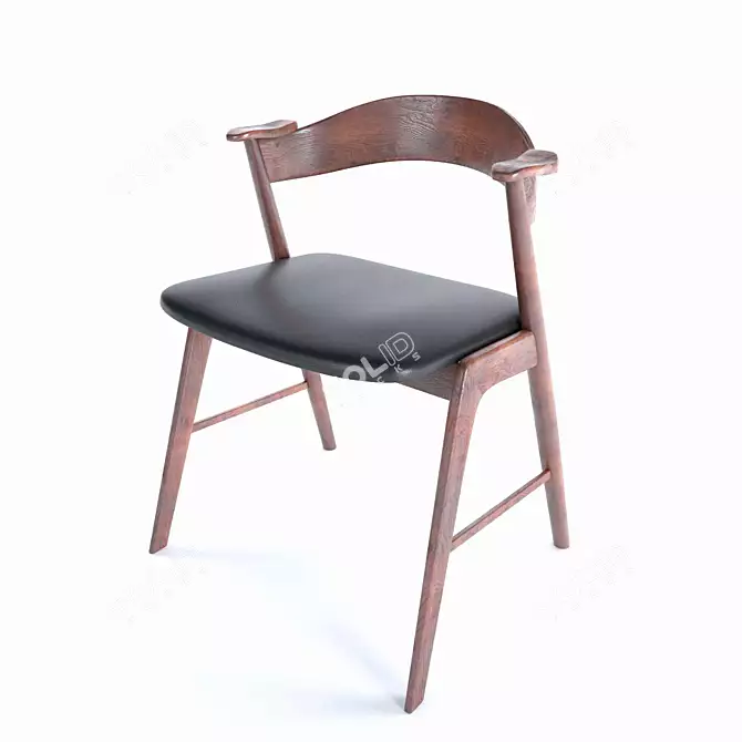 Danish Midcentury Armchair - Kai Kristiansen Design 3D model image 1