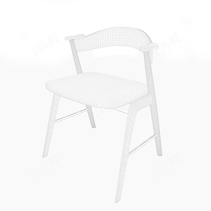 Danish Midcentury Armchair - Kai Kristiansen Design 3D model image 3