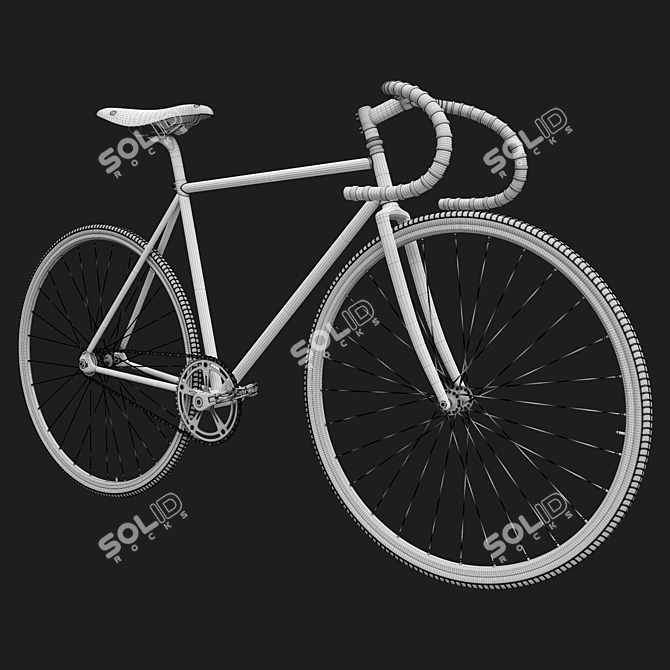 Jesse's Classic Pista Bike 3D model image 3