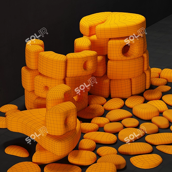 Ancient Stone Dolmen: High-Quality 3D Model 3D model image 3