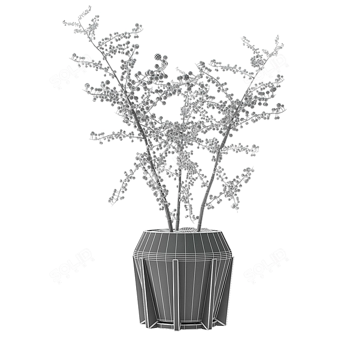 Exotic Paradise: Plant in Pot 3D model image 3