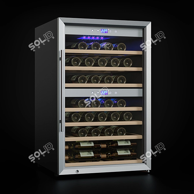 66-Bottle Cold Vine Wine Cooler 3D model image 1