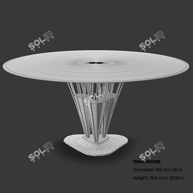 Glamorous Twist Winchester Dining 3D model image 2